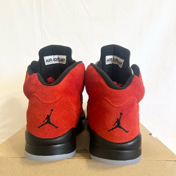 Jordan 5 Raging Bull Red size 12 DD0587-600 2021 PRE-OWNED VNDS - Picture 5 of 9